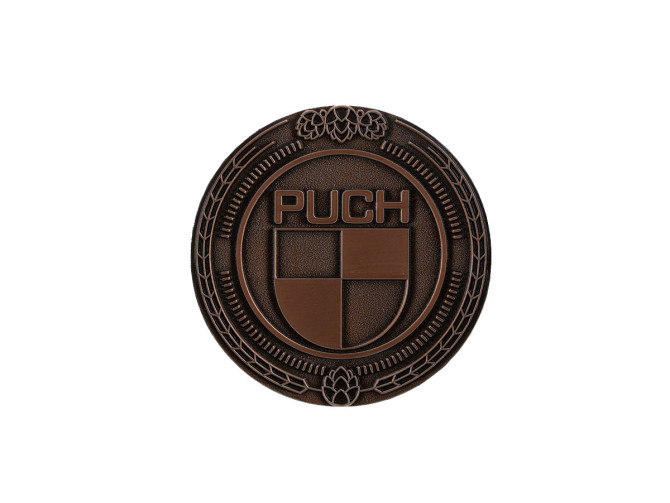 Badge / emblem Puch logo Bronze 47mm RealMetal product